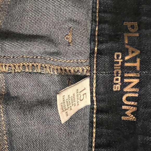 Platinum Chico's, Dark Blue, Size 1.5 Regular (Size 10) - Picture 3 of 6